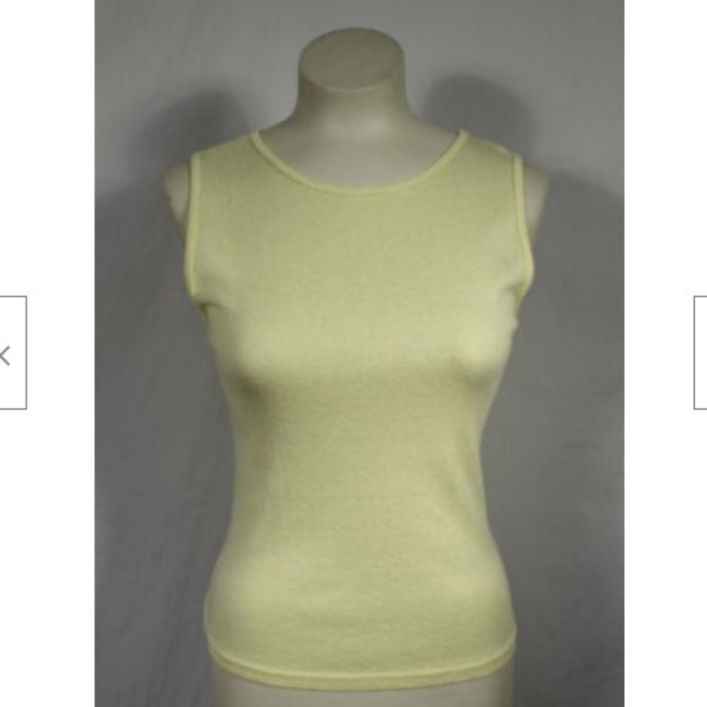 Michael Stars Yellow Sleeveless Shell Original Tee - Picture 1 of 5